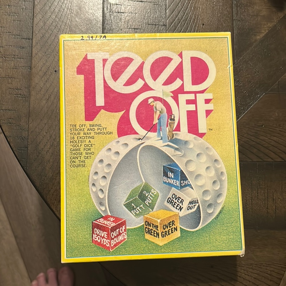 Vintage Teed Off Dice Game from 1972 in excellent shape for 50 plus years old